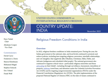 Concerns Raised Over Balance and Methodology of USCIRF Report on India’s Religious Freedom